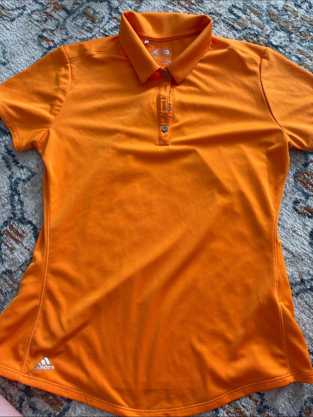 adidas Bright Orange Men’s Performance Polo